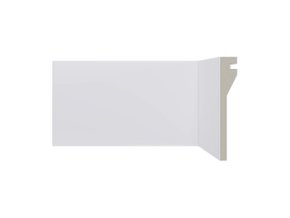 Rodapé Santa Luzia Poliestireno Reforma 582 120x20mm Branco-2,40m
