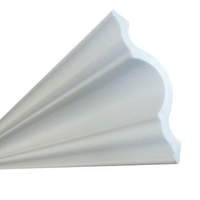 Rodateto isopor A100 95x95x2000mm Branco-Barra c/2mts