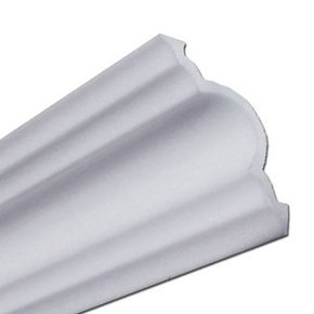 Rodateto isopor A60 55x55x2000mm Branco- Conj.2 barras