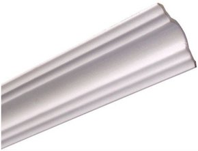 Rodateto Isopor A35 33x33x2000mm Branco-Conj.2 barras