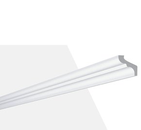 Rodateto Poliestireno F 30x35x2000mm Branco Gart- 2m