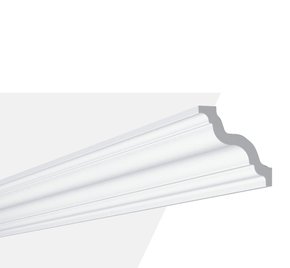 Rodateto Poliestireno GR 80x85x2000mm Branco Gart- 2m