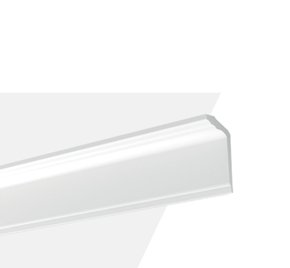 Rodateto Poliestireno GT 120x50x2000mm Branco Gart- 2m