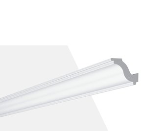 Rodateto Poliestireno H 40X50x2000mm Branco Gart- 2m