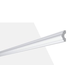 Rodateto Poliestireno I 40X15x2000mm Branco Gart- 2m