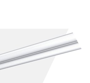 Rodateto Poliestireno N 70x20x2000mm Branco Gart- 2m