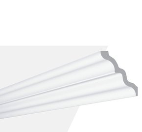 Rodateto Poliestireno SM 105X95x2000mm Branco Gart- 2m