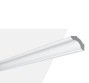 Rodateto Sanca Poliestireno Z1250 35x35x2000mm Branco Gart-2m