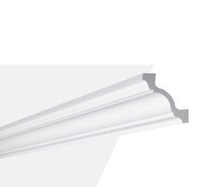 Rodateto Sanca Poliestireno Z19 80x80x2000mm Branco Gart-2m