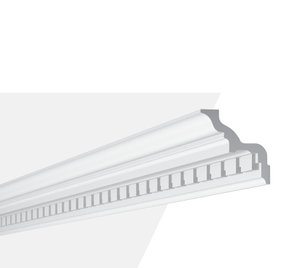 Rodateto Sanca Poliestireno Z2 85x85x2000mm Branco Gart-2m
