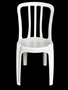 Cadeira Plástica Empilhável Bistrô Branca