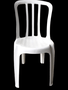 Cadeira Plástica Empilhável Bistrô Branca