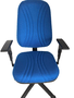 Cadeira Pres. Startplus Gir. Azul Base/Braços Reg.Preto- Cavaletti
