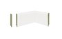 Guarnição/Vista MDF Premium 10cm Branco liso Borda Arred-2,40mts