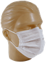 Máscara Descartável Tripla Cirúrgica c/ Clip Nasal Branca Descarpack- Pct c/ 50unid