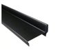 Perfil divisória batente superior de porta N21AH 35x832x0,50mm-Preto