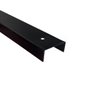 Perfil Calha para divisória N19 35x0,43mm- Preto