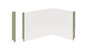 Rodapé de MDF Premium 14cm Branco Liso- 2,40mts