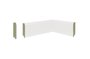 Rodapé de MDF Premium 7cm Branco com Negativo-2,40mts