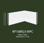 Rodapé de WPC 10cm Branco liso- 2,20mts