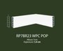 Rodapé de WPC POP 7cm Branco liso- 2,20mts